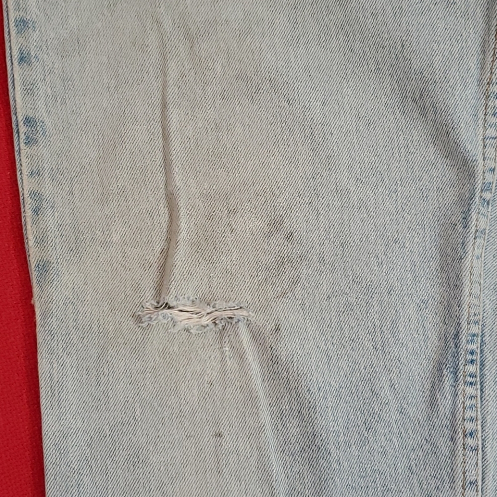 LEVI'S loose fit Straight Leg distressed 12 Med. - Picture 13 of 14